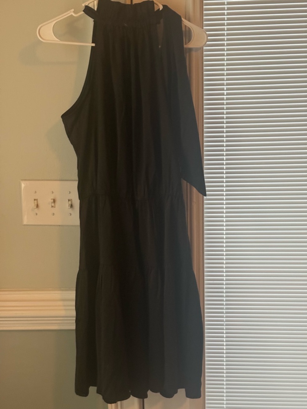 Black Halter Tiered Midi Dress - Classic Women's Dress